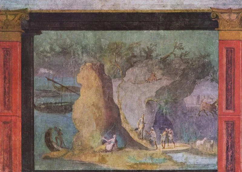 Landscape witha scenefrom the Odyssey, Rome, c. 60-40 BC