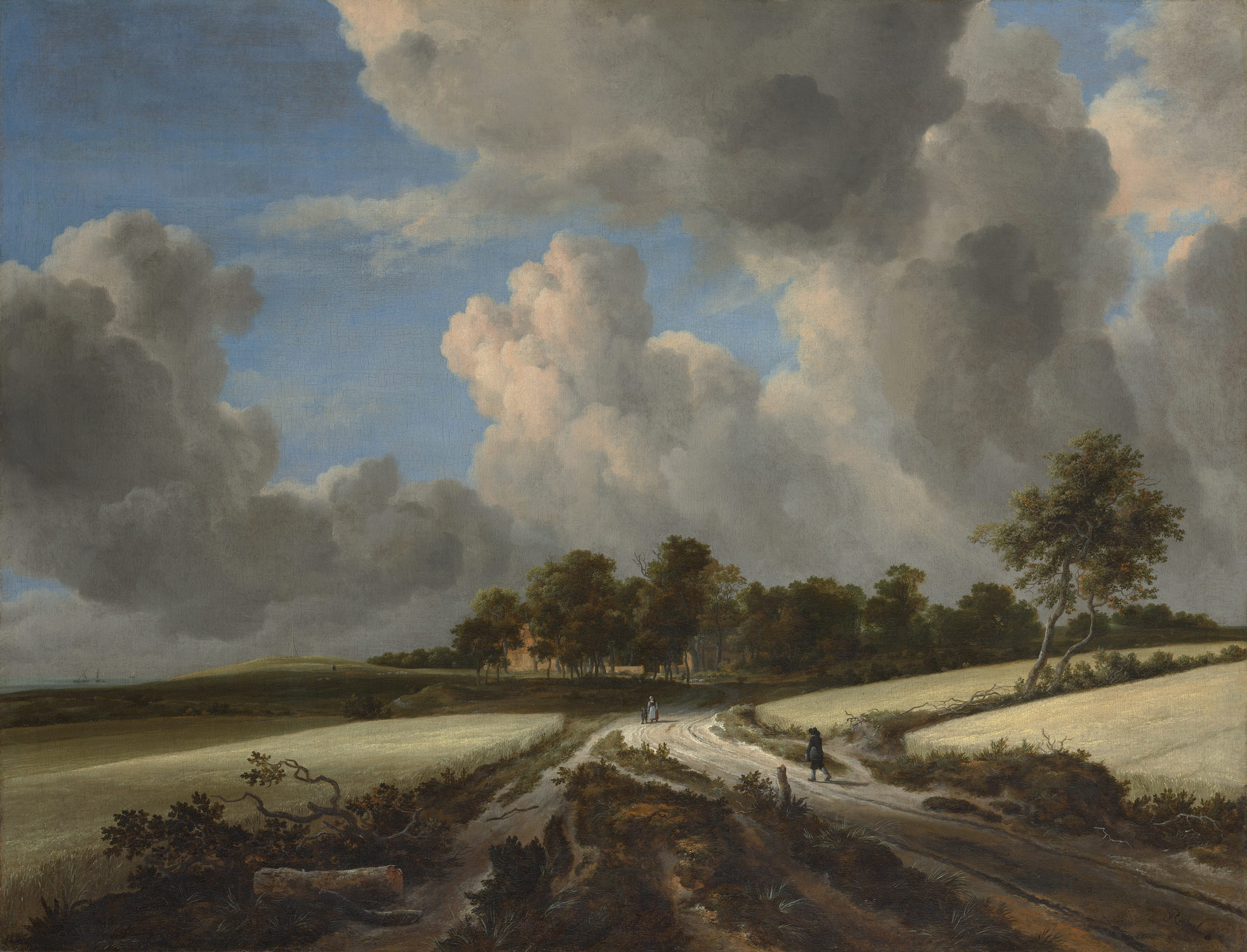 Jacob van Ruisdael Dutch, 1628-29–1682 Wheat Fields, Metropolitan Museum, New York