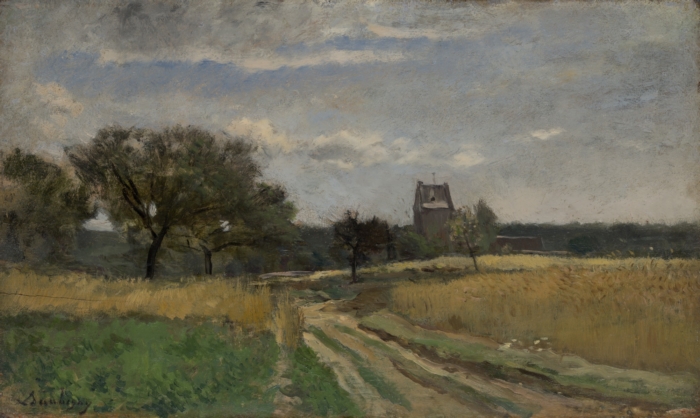 Landscape, 1860-70, oil on panel, Charles-François Daubigny, Yale University Art Gallery