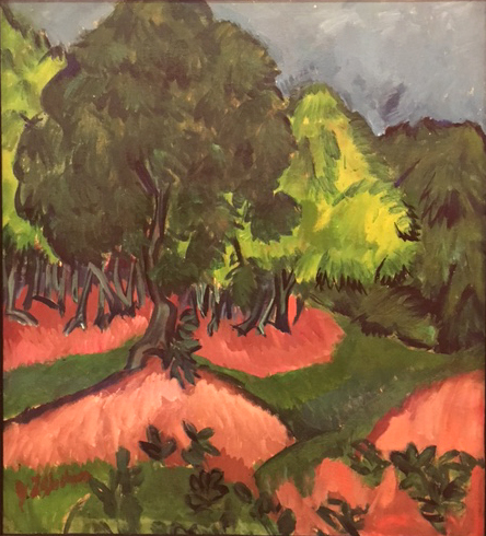 Landscape with Chestnut Tree, 1913, Ernst Ludwig Kirchner, oil on canvas, Museo Thyssen, Madrid