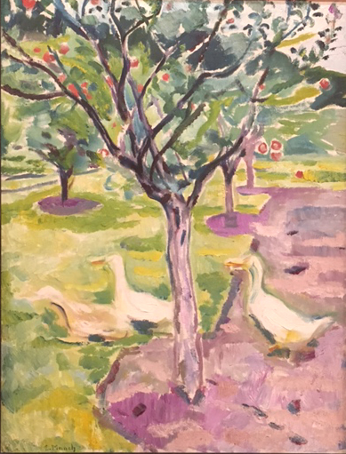Geese in an Orchard, c.1911, oil on canvas, Edvard Munch, Museo Thyssen, Madrid