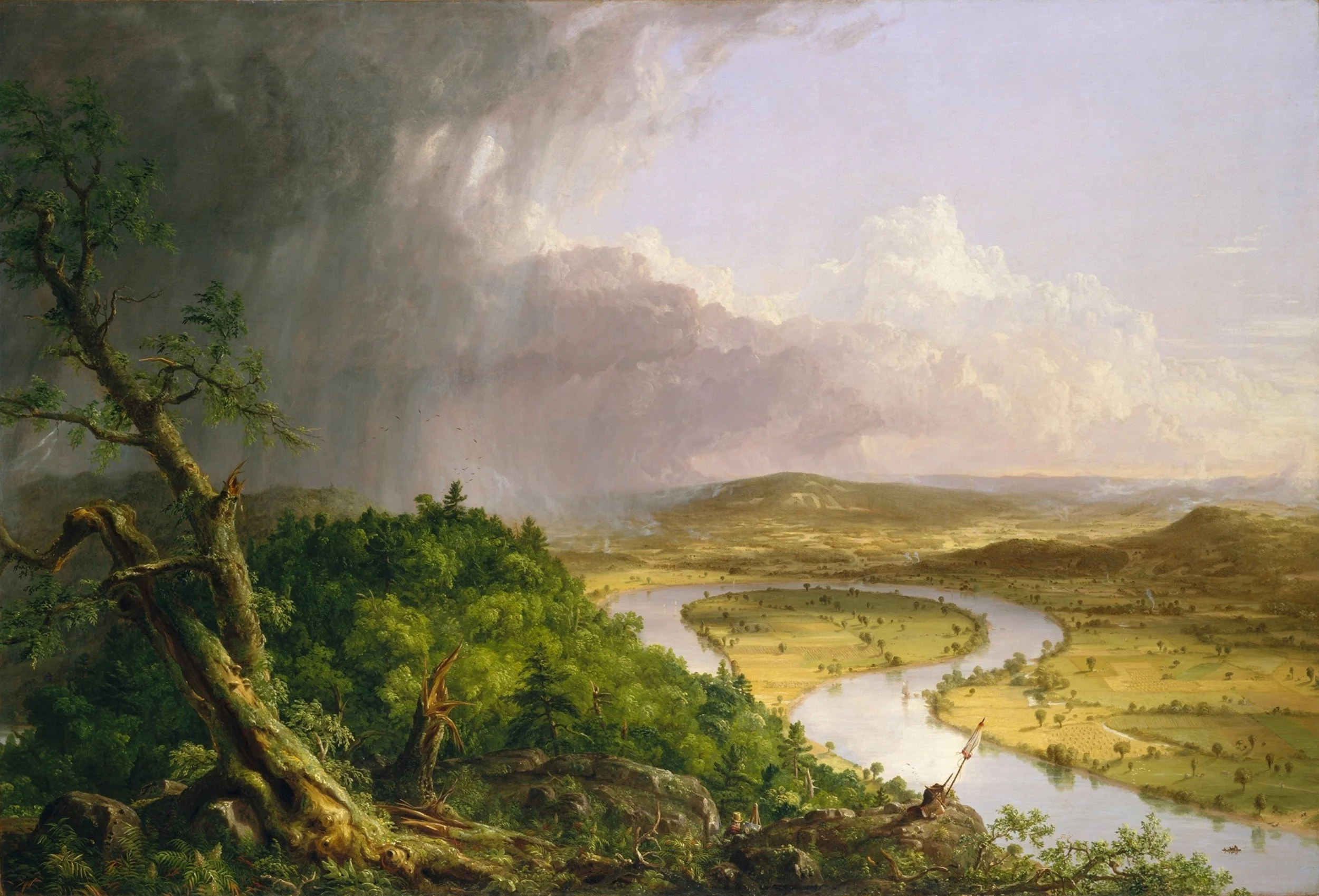 The Oxbow (The Connecticut River near Northampton), 1836, Thomas Cole, Metropolitan Museum, New York