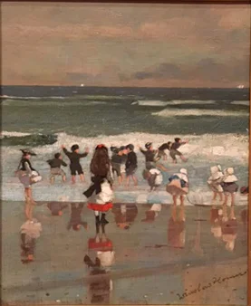 Beach Scene, oil on canvas, 1869, Winslow Homer, Museo Thyssen, Madrid