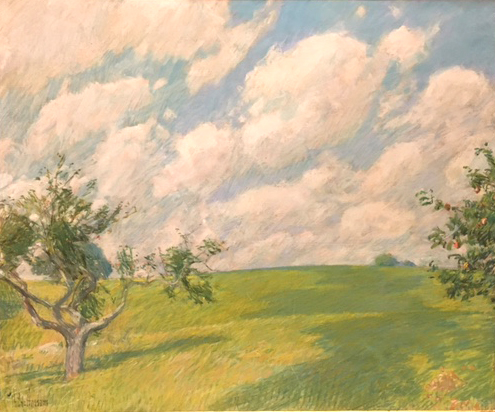 September Clouds, pastel on canvas, c. 1891, Childe Hassam, Museo Thyssen, Madrid