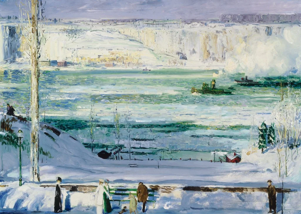 A Wintery Scene, George Bellows, oil on canvas, 1911, courtesy of Telfair Museums, Savannah