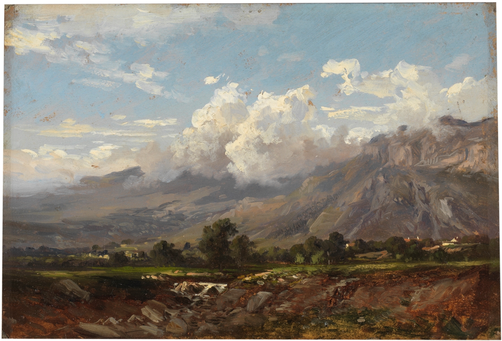 Paisaje de Montana, 1872, Carlos de Haes,, oil on paper, Prado Museum, Madrid