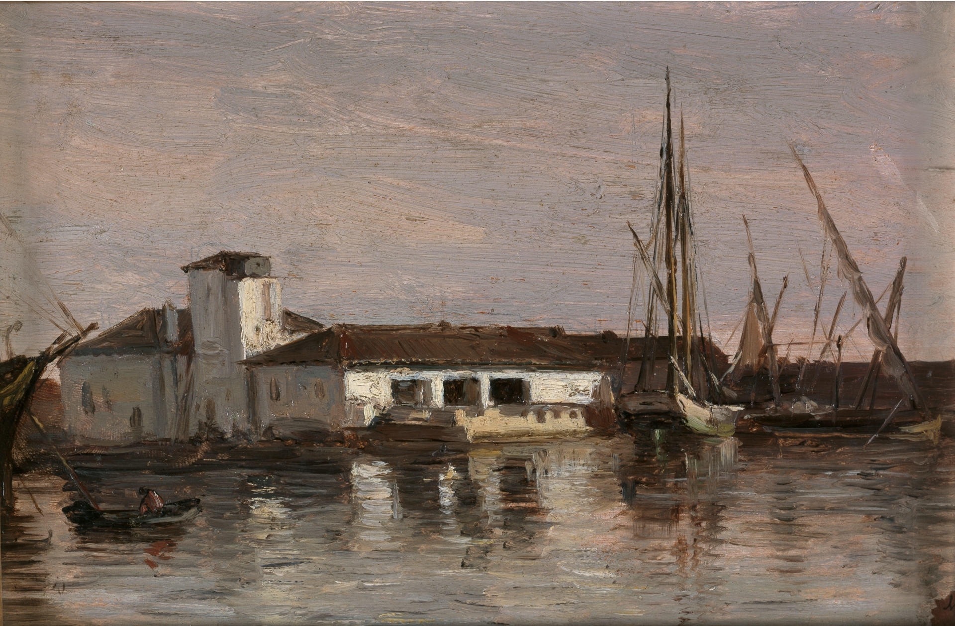 Un lazareto, Mallorca, 1877, oil on paper, Carlos de Haes, Prado Museum, Madrid