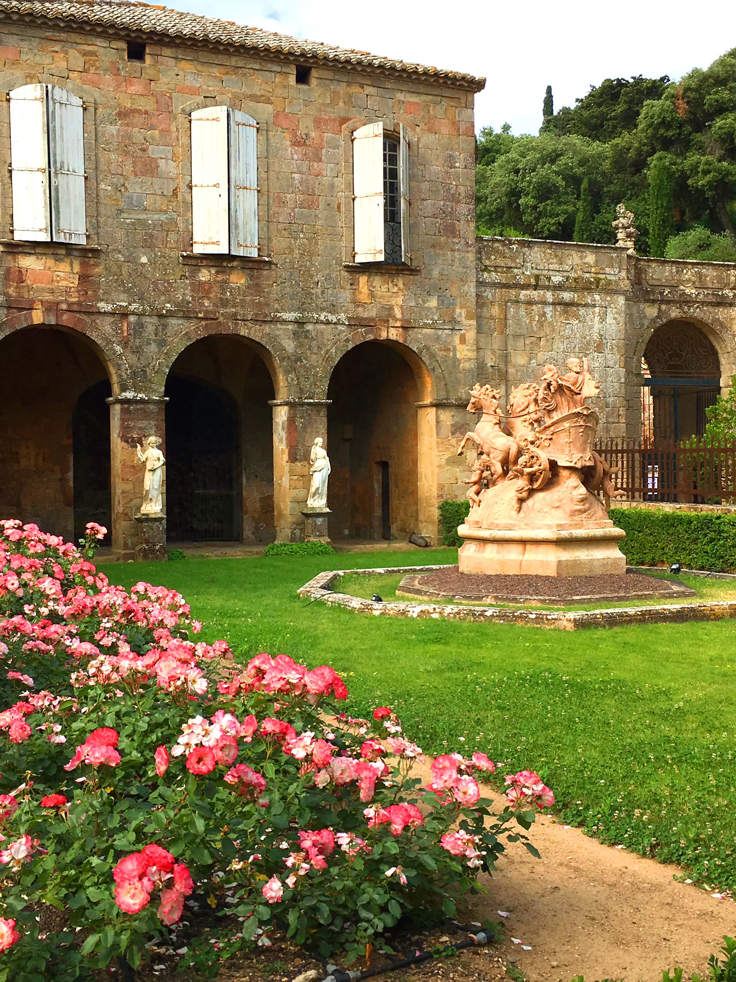 Abbey of Fontfroide, south of Narbonne, France - the entrance