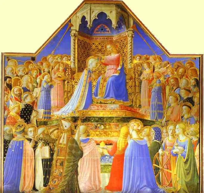 TheCoronation Of The Virgin, Fra Angelico, 1430s, San Marco Museum, Florence