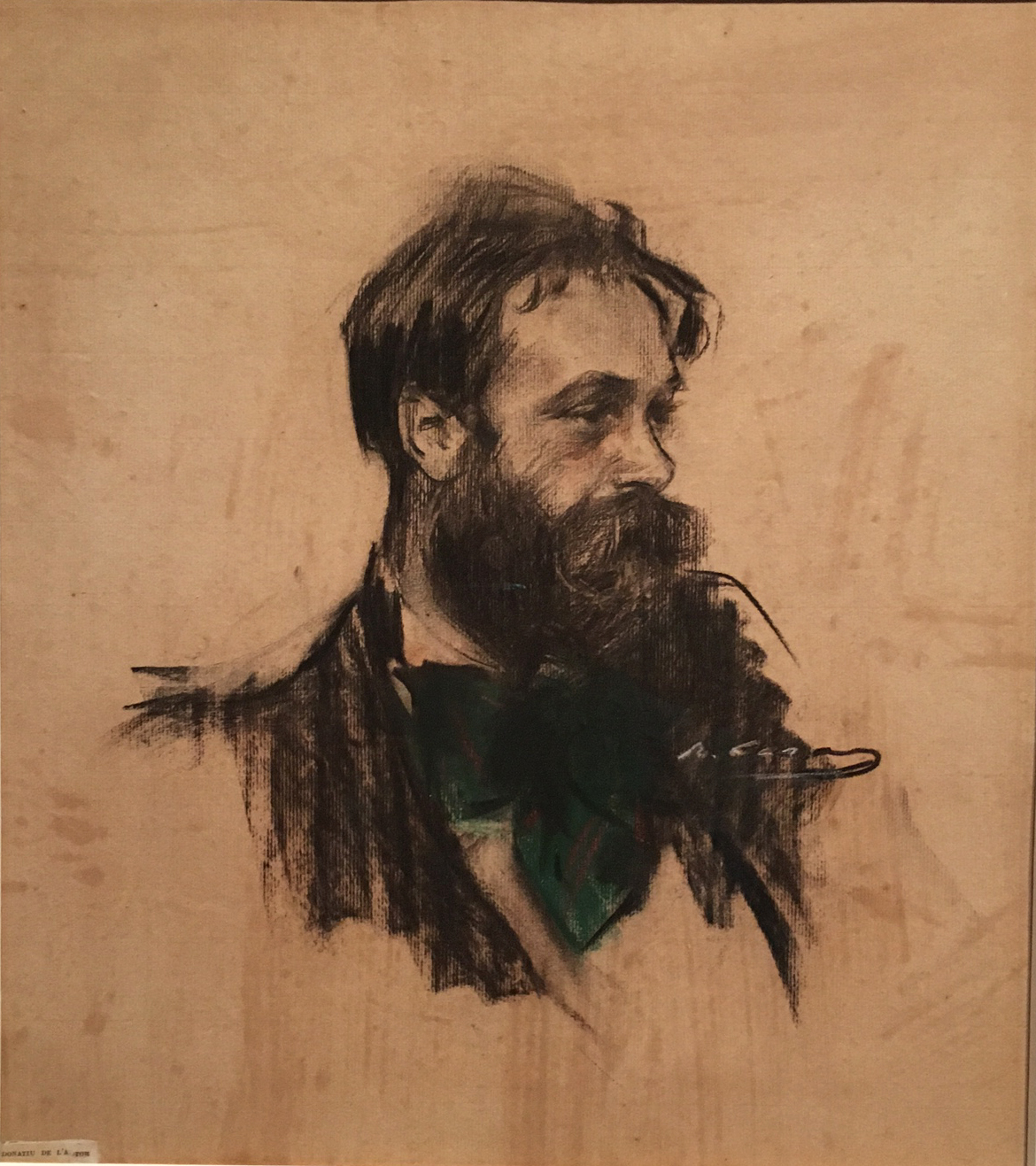 Portrait of Joaquin Mir, charcoal and pastel on paper, c. 1901, Ramon Casas