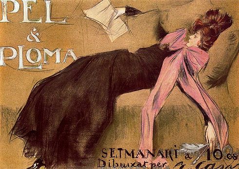 La Decadente, poster, 1891, Ramon Casas