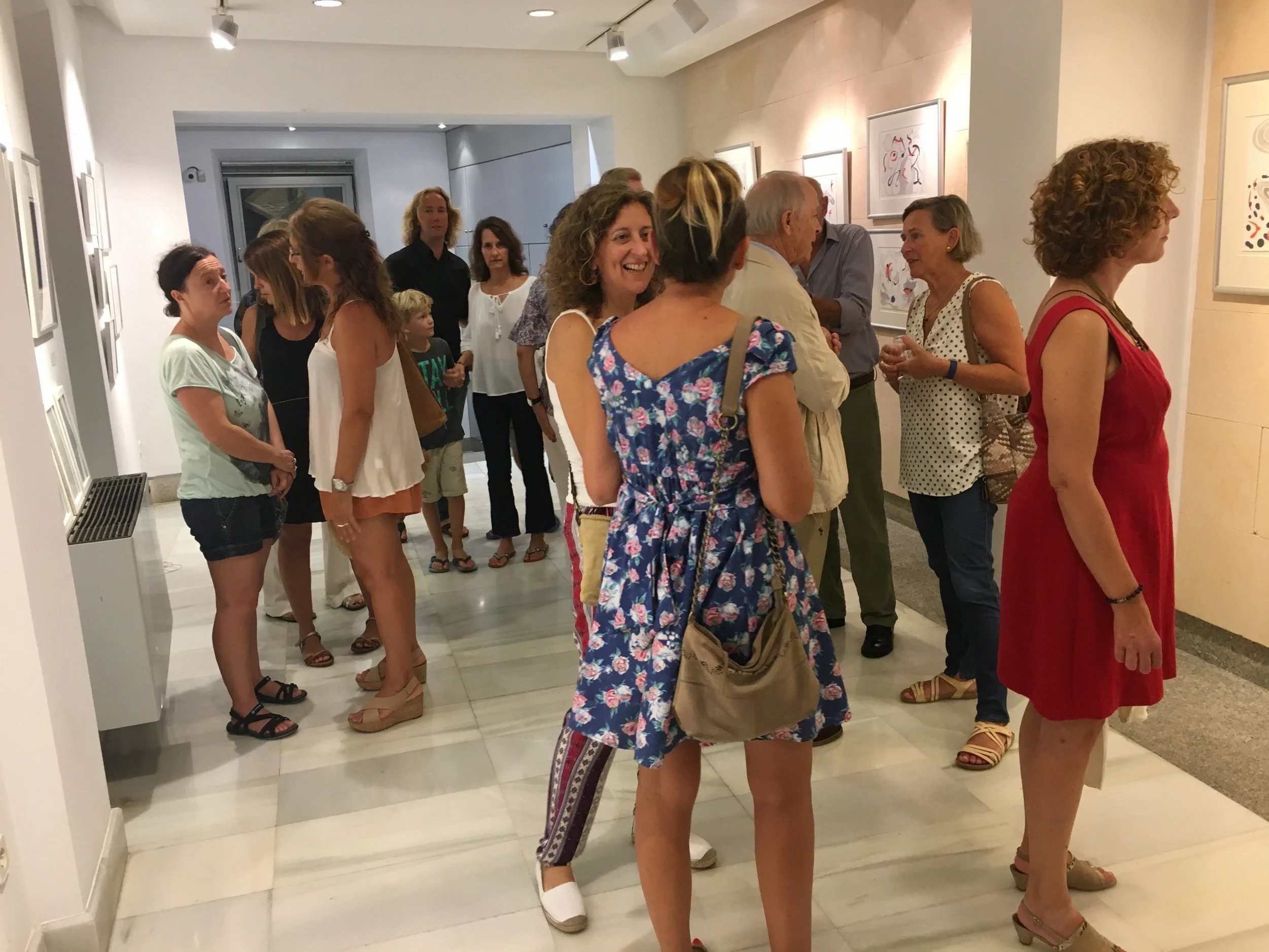 Early arrivals at the Gallery