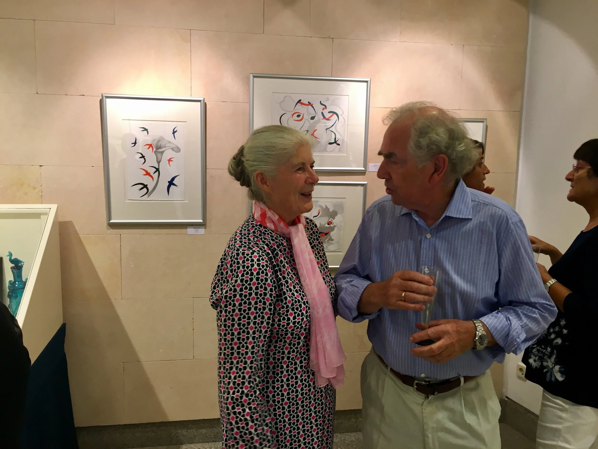 Jeannine Cook with William Graves, son of Robert Graves
