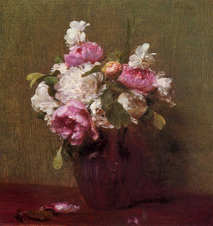 White Peonies and Roses, Narcissus, Henri Fatin-Latour, 1879, Private Collection