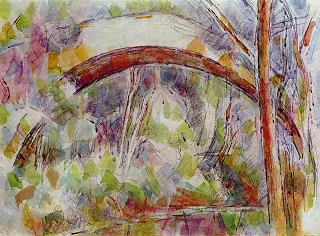 Le Pont Des Trois-sautets , watercolor and pencil, Paul Cézanne, c. 1906, Cincinnati Art Museum