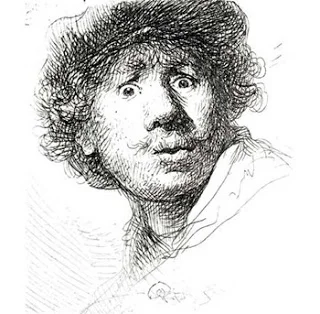 Self Portrait with a Cap, open-mouthed. 1630. Rembrandt Harmensz. van Rijn. Image courtesy of the Rijksmuseum