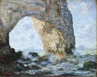 The Manneporte (Etretat), Claude Monet, oil on canvas, image courtesy of The Metropolitan Museum of Art, New York