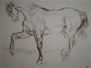 Study of a horse, Eugene Delacroix