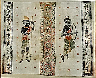A 4th century Coptic wall hanging depicting Artemis and Aktaion, in the British Museum (image courtesy of the Lessing Photo Archive)