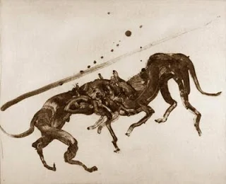 This is another of the Lanzarote series, a wonderful depiction of dogs.