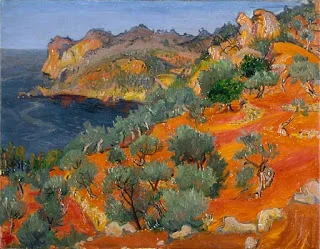 Landscape near Deya 1958, Frederick Gore,(image courtesy of the British Government Art Collection)