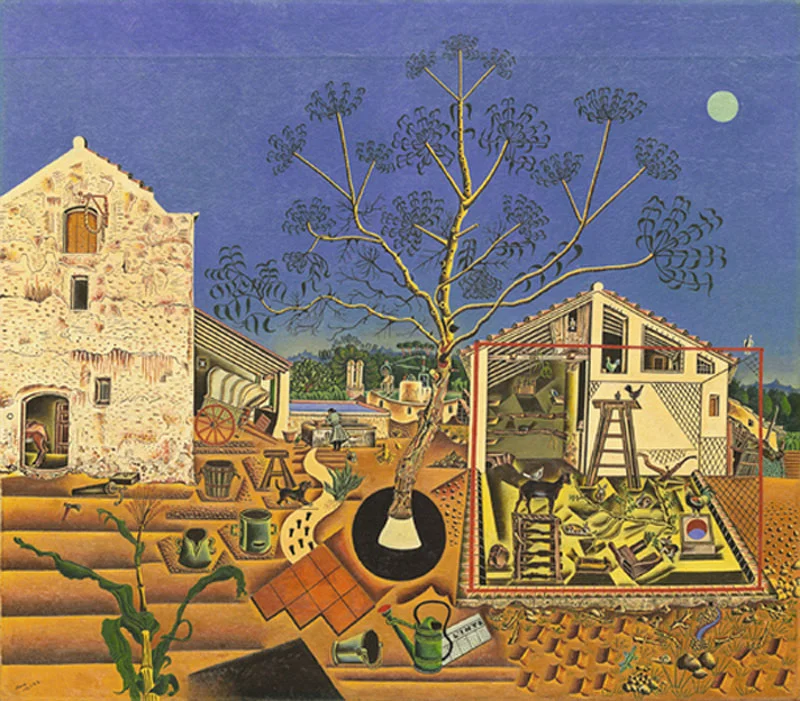 The Farm, oil on canvas, 1921, Joan Miró (image courtesy of the National Gallery of Art, Washington, DC),
