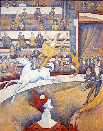 The Circus, 1890-91, Georges Seurat, ( image courtesy of the Museé d'Orsay)