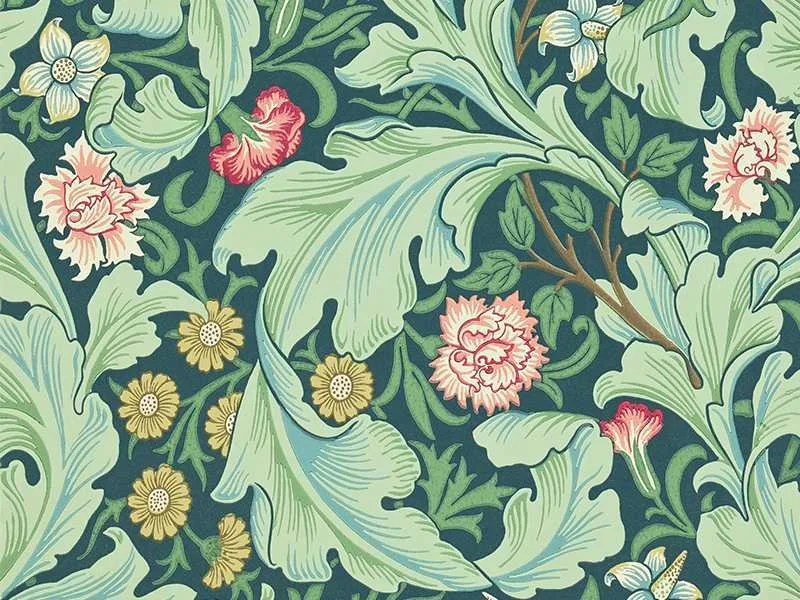 William Morris-inspired wallpaper