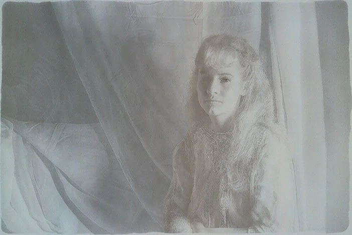 Dennis J. Martin - Deanna XXVI (1995), 24k gold and platinum on paper, Metalpoint
