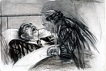 Drawing for Project , charcoal, William Kentridge (Image courtesy of Nitram Fine Art Charcoal)