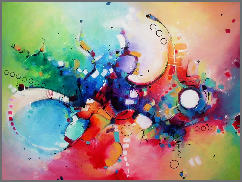 The Joy of Color, acrylic, San-T (Image courtesy of the artist)