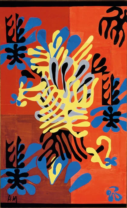 Henri Matisse, Mimosa, 1949-51, Gouache on paper, cut and pasted, mounted on canvas (Ikeda Museum of 20th Century Art, Ito, Japan)