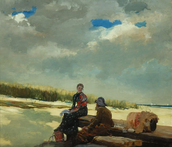 Cloud Shadows, Winslow Homer, oil on canvas, (Image courtesy of the Helen Foresman Spencer Museum of Art)