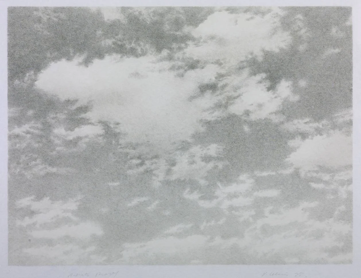 Sky, 1975, Vija Celmins, Lithograph on paper, (Image courtesy of the Tate, London)