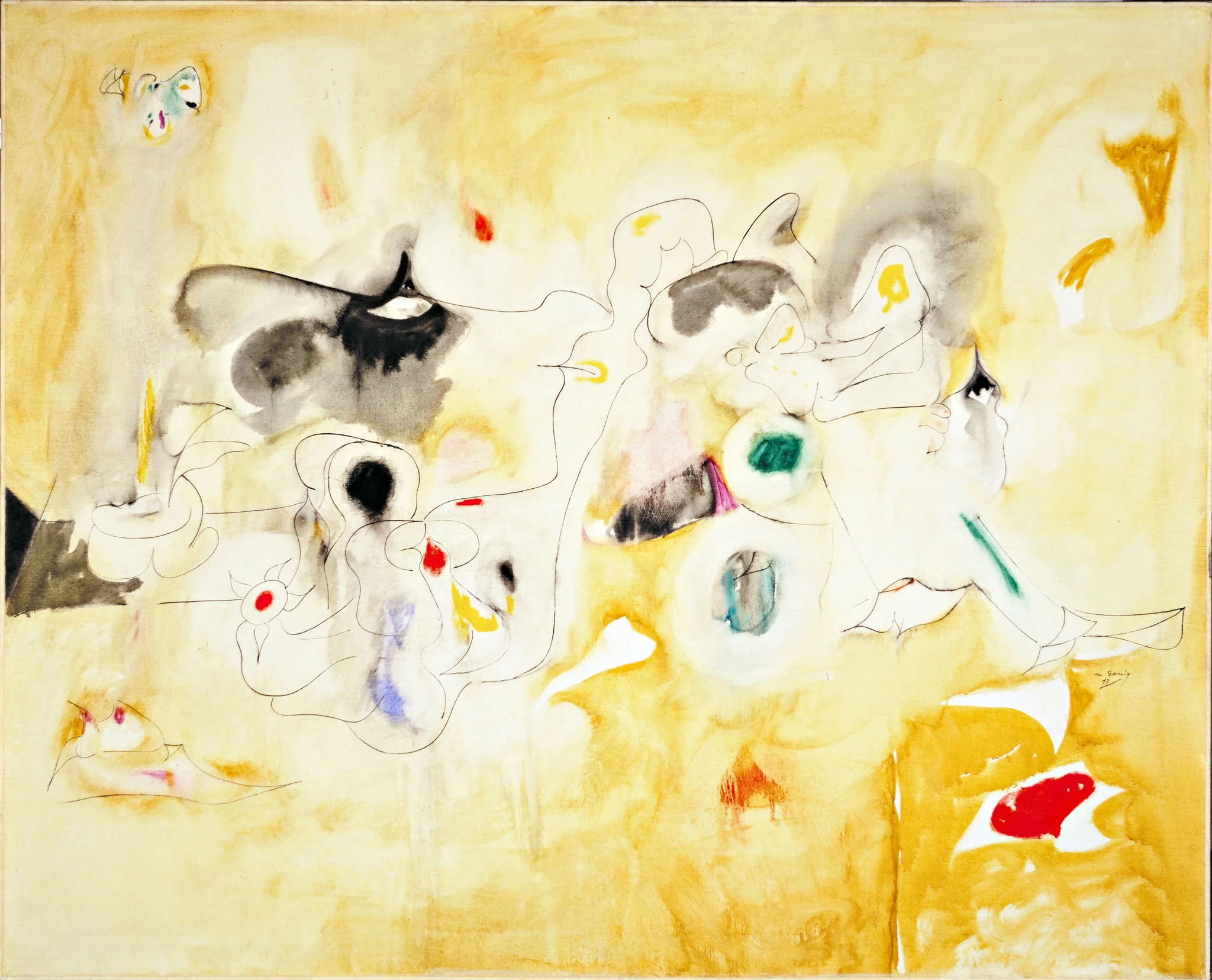 The Plough and the Song, 1947, Arshile Gorky. (Image courtesy of Allen Memorial Art Museum, Oberlin College.)