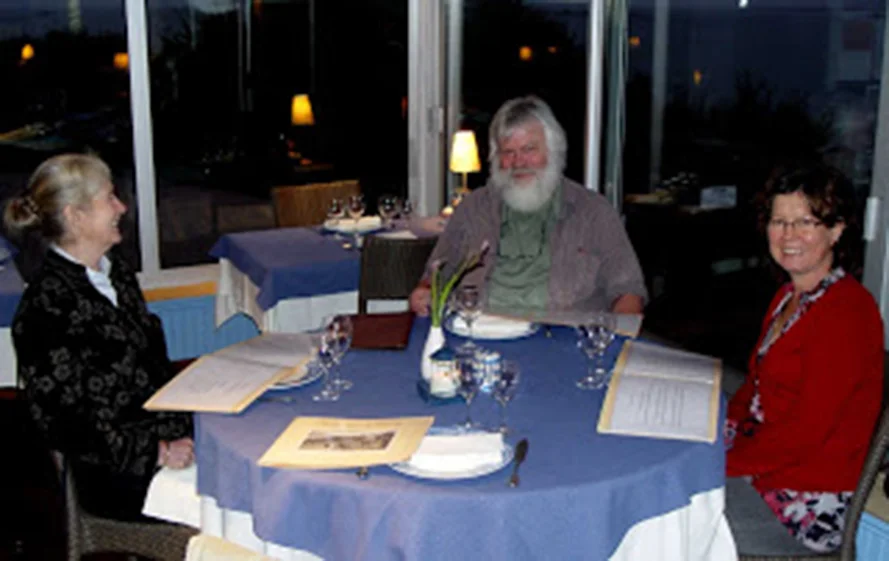 Du Colle Restaurant, with Jeannine Cook, left, Patrick at centre and Britgitte on the right, Rundle Cook photograpiher