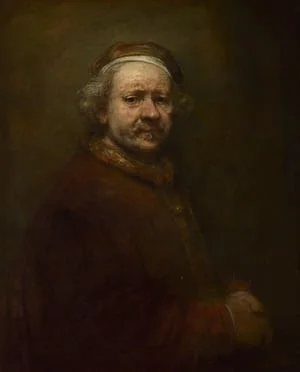 Self-Portrait at the age of 63, Rembrandt.1669, (Image courtesy of the National Gallery)