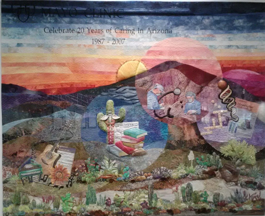 A small part of the 20th anniversary Mayo Quilt done in Scottsdale, AZ