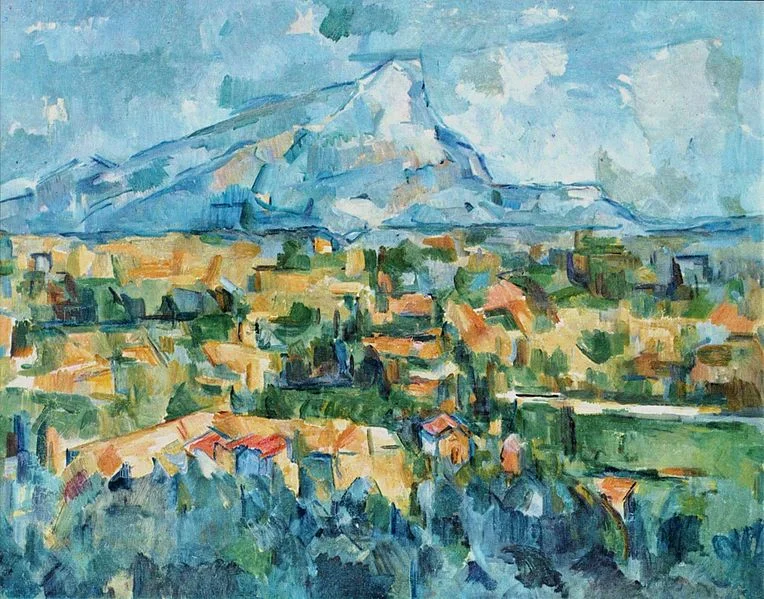 Mont Sainte Victoire, oil on canvas, 1904, Paul Cezanne (Image courtesy of the Philadelphia Museum)