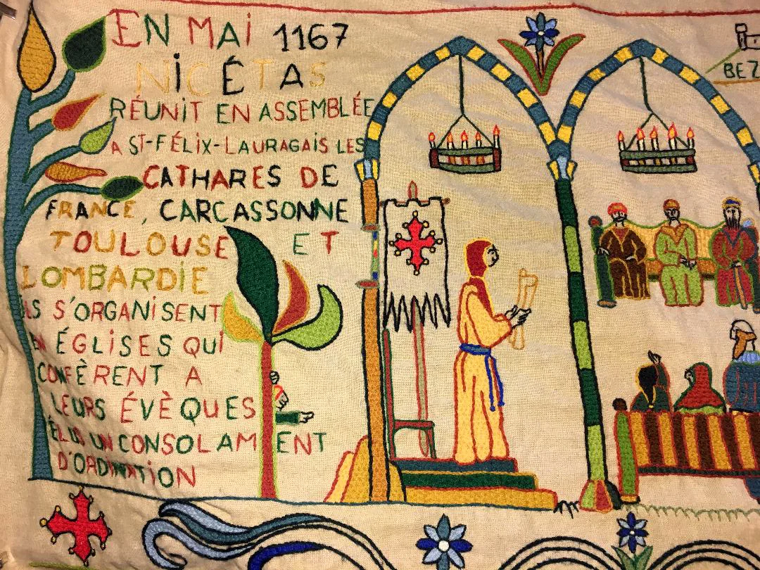 1167, the first meeting of the Cathars in Carcassonne to organise their separate church. (Photography J. Cook)
