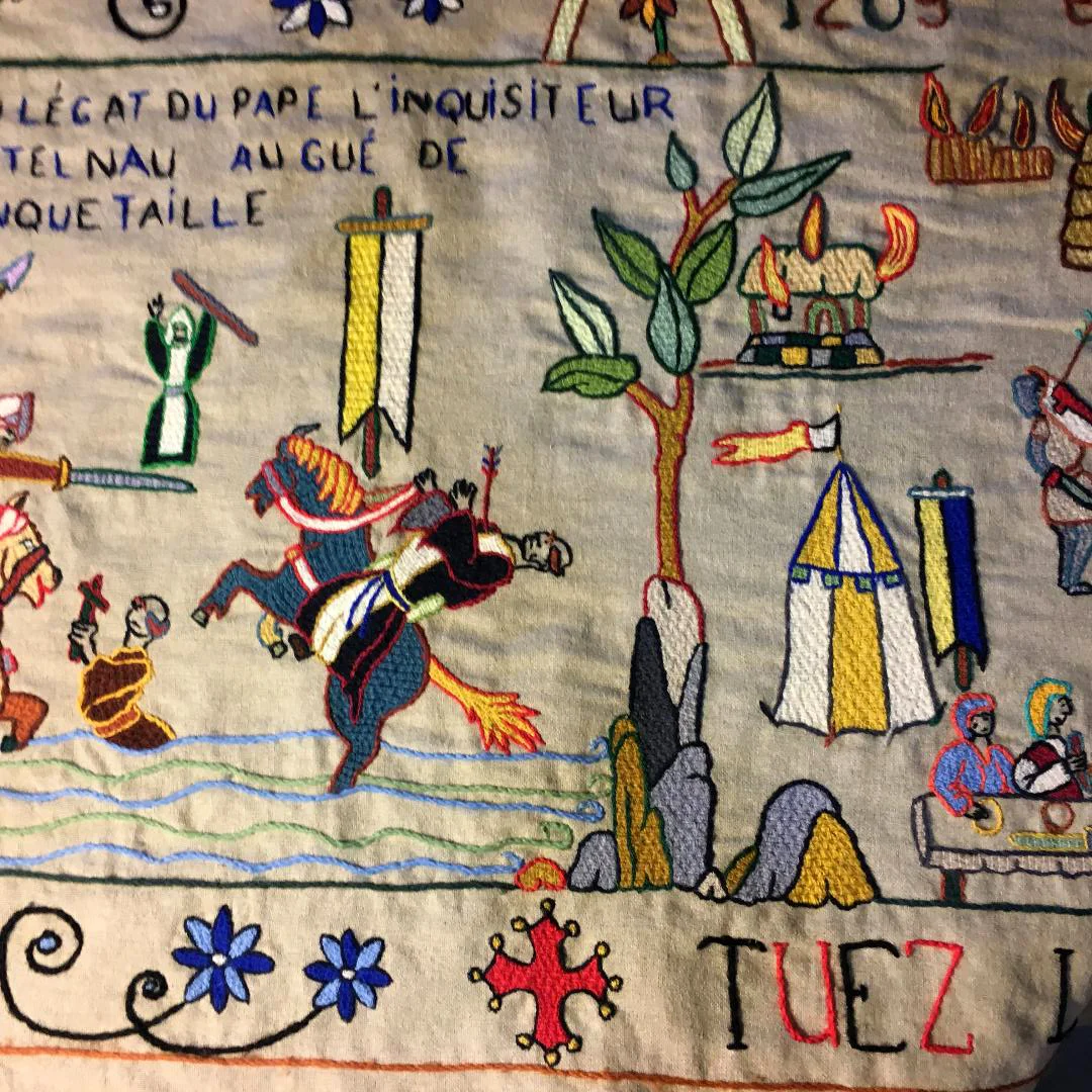 Despite the French King declining to enter the fray, 300,000 northern knights, eager to acquire the riches in the South, move against the Cathars and the killing begins. (Photography J. Cook)