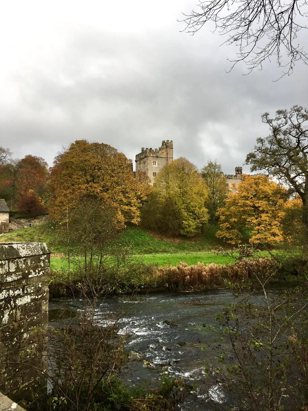 Approaching Haddon Hall, Derbyshire (photograph J. Cook)