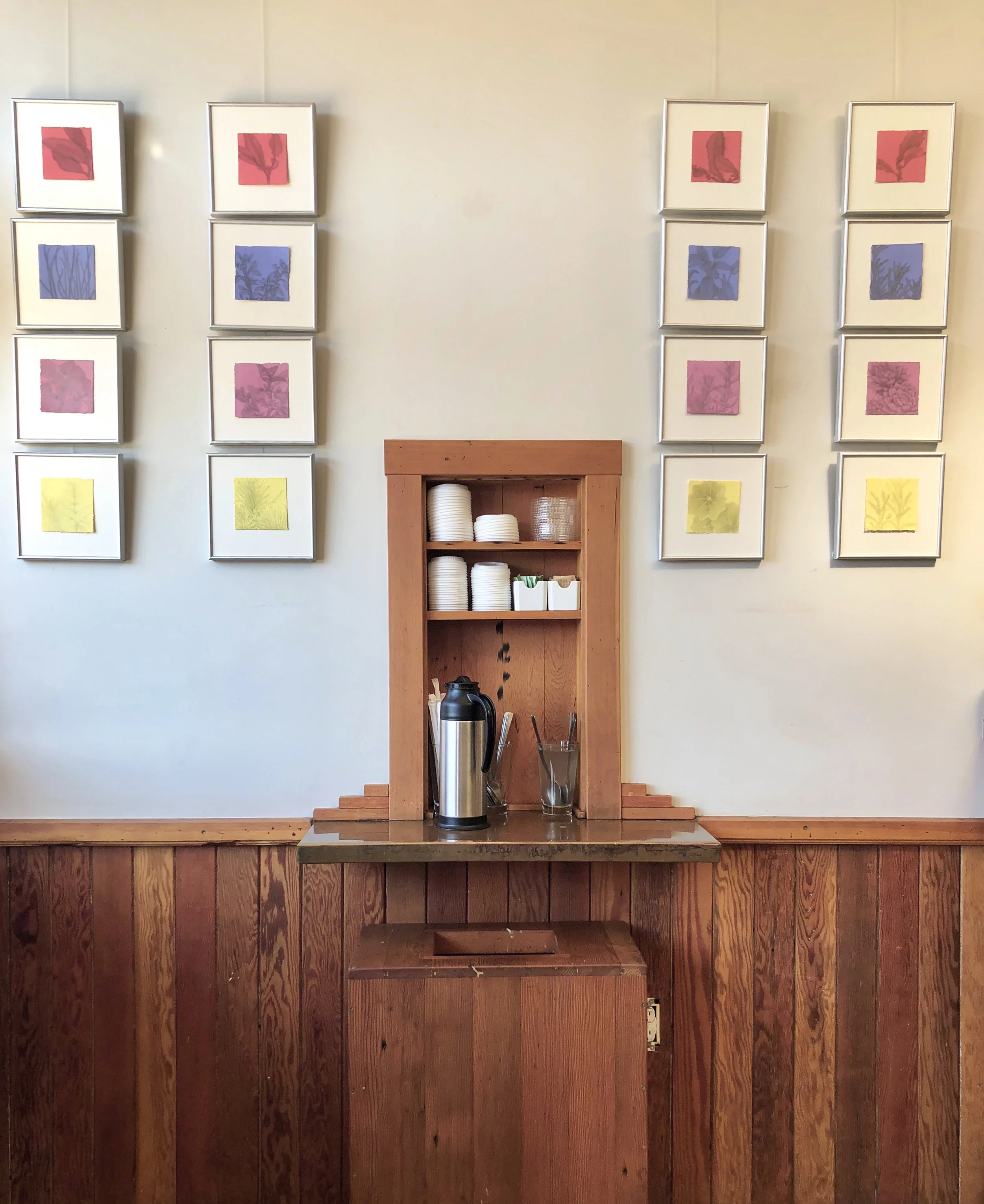 Glints of Light: Drawings in Silver at Subrosa, MLK Street, Oakland. One part of the Herbularium series