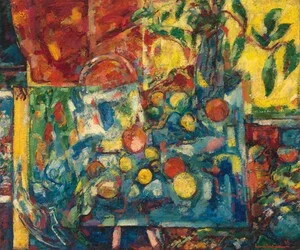 Apples, c. 1934, oil on canvas , Hans Hoffman (Image courtesy of the Whitney Museum of American Art). Clearly a debt to Cézanne.