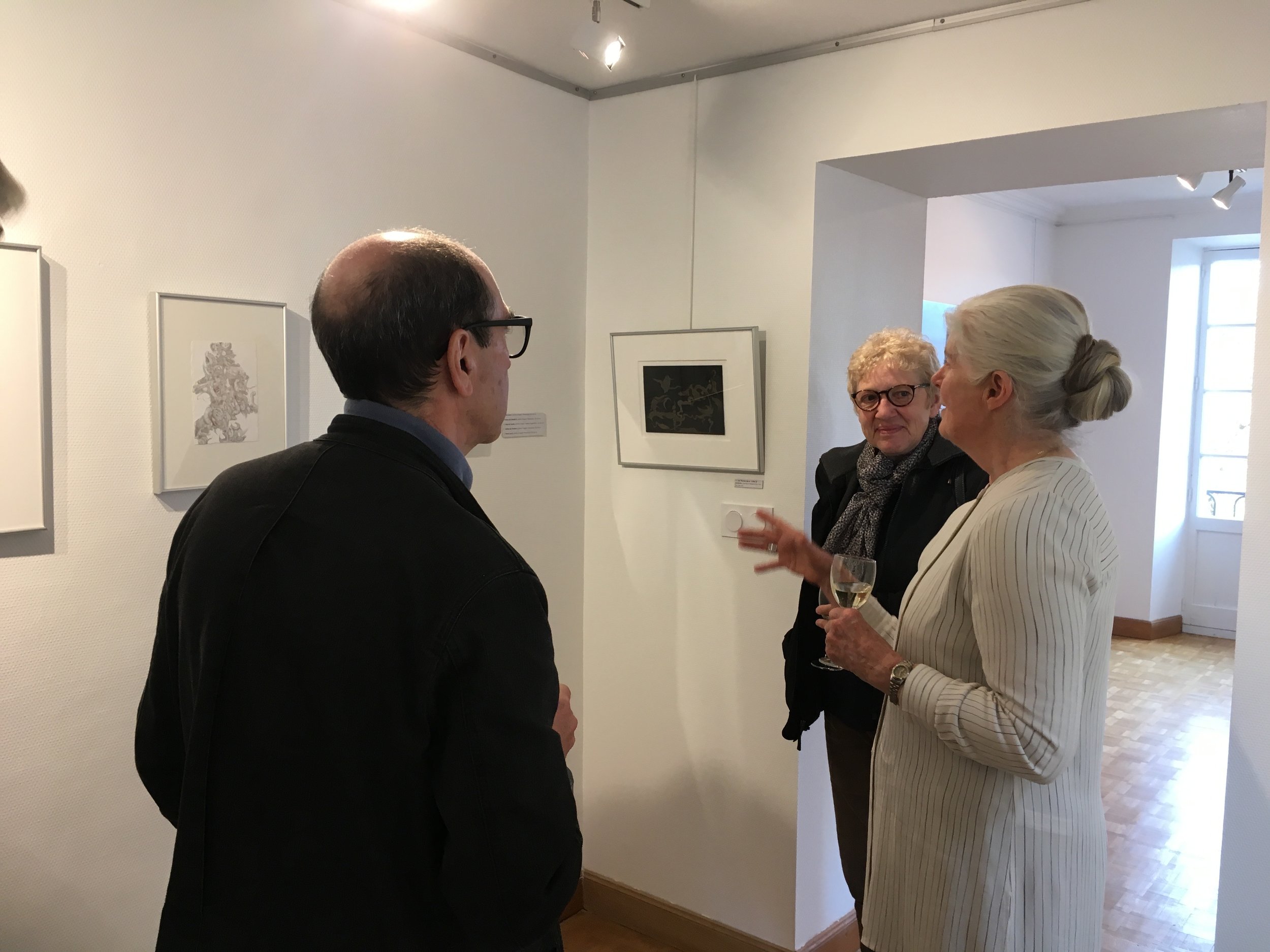 Last questions being asked … (Photograph courtesy of Michelle Anderson)