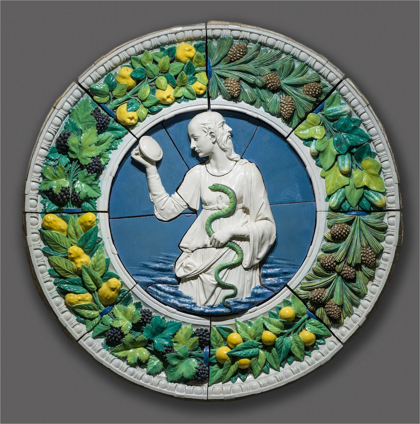 Prudence, c. 1475, glazed terracotta, Andrea della Robbia (Image courtesy of Metropolitan Museum, New York)