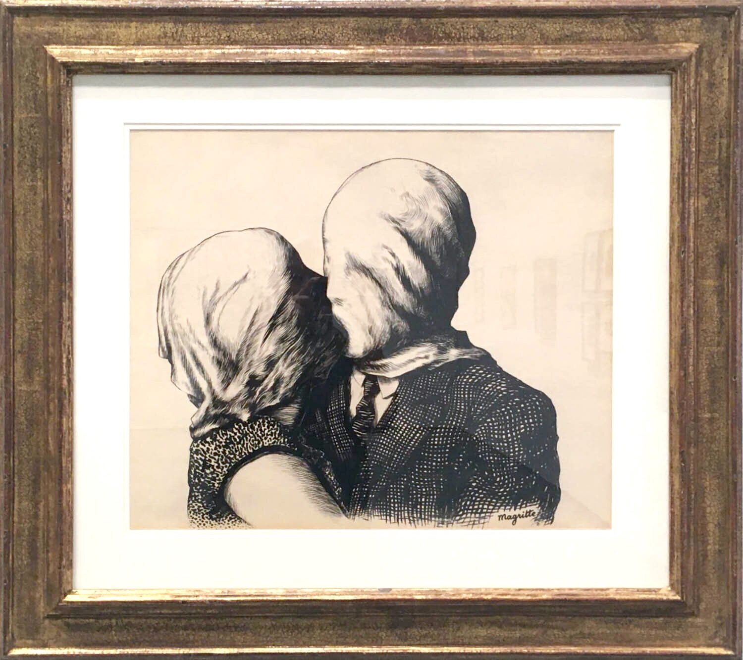  On the adjacent wall is Duo, by René Magritte, 1928. 