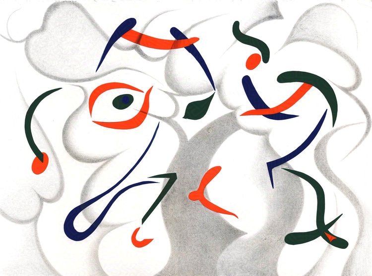 Pensando en Miró XVIII
