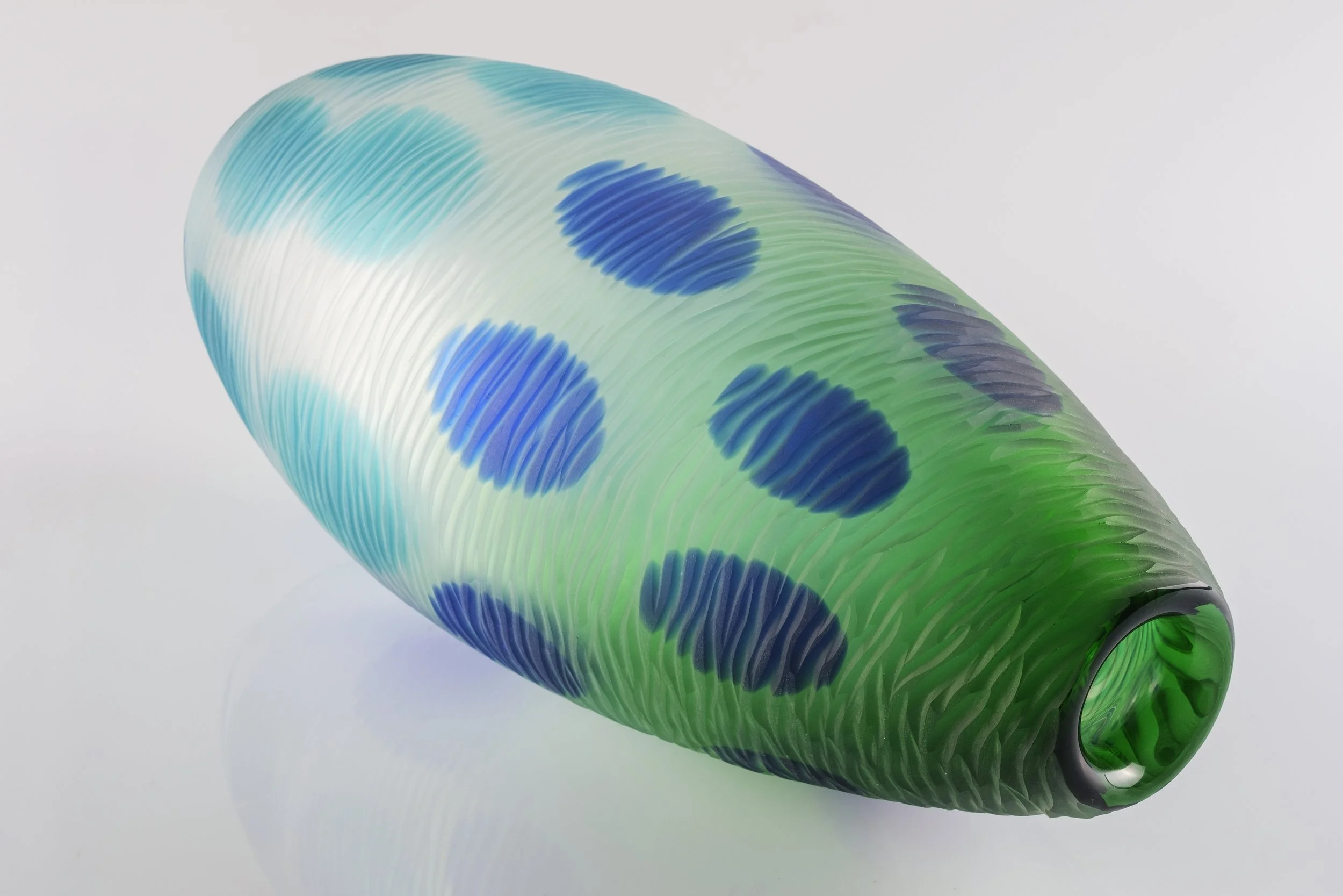 Paolo Crepax, Murano, Battuto Vase, Murano Glass