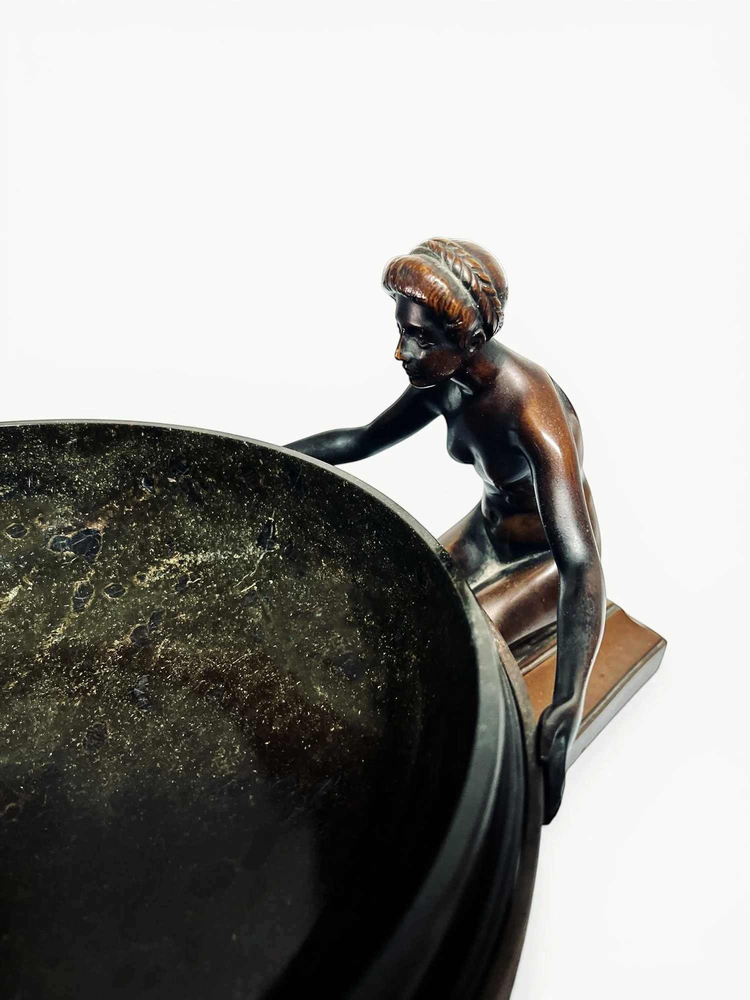 Rudolf Zieseniss, art deco, bronze centrepiece, german art deco,